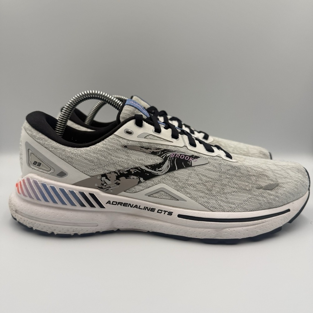 Brooks Adrenaline GTS 23 Women's Size 10.5 White Running Shoes Cushion Sneakers